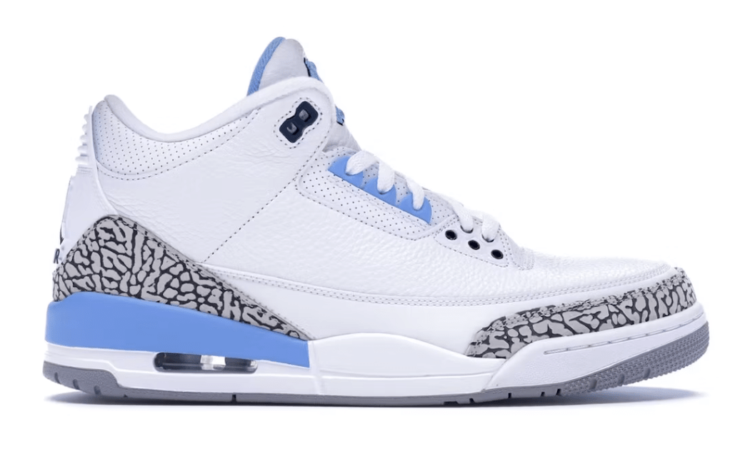 Jordan III (3) PE - UNC Tarheels